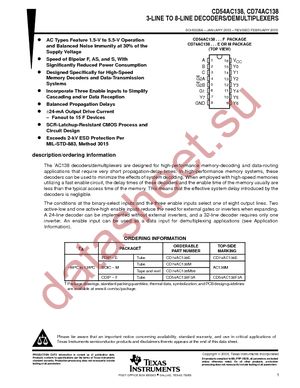 CD74AC138M datasheet  